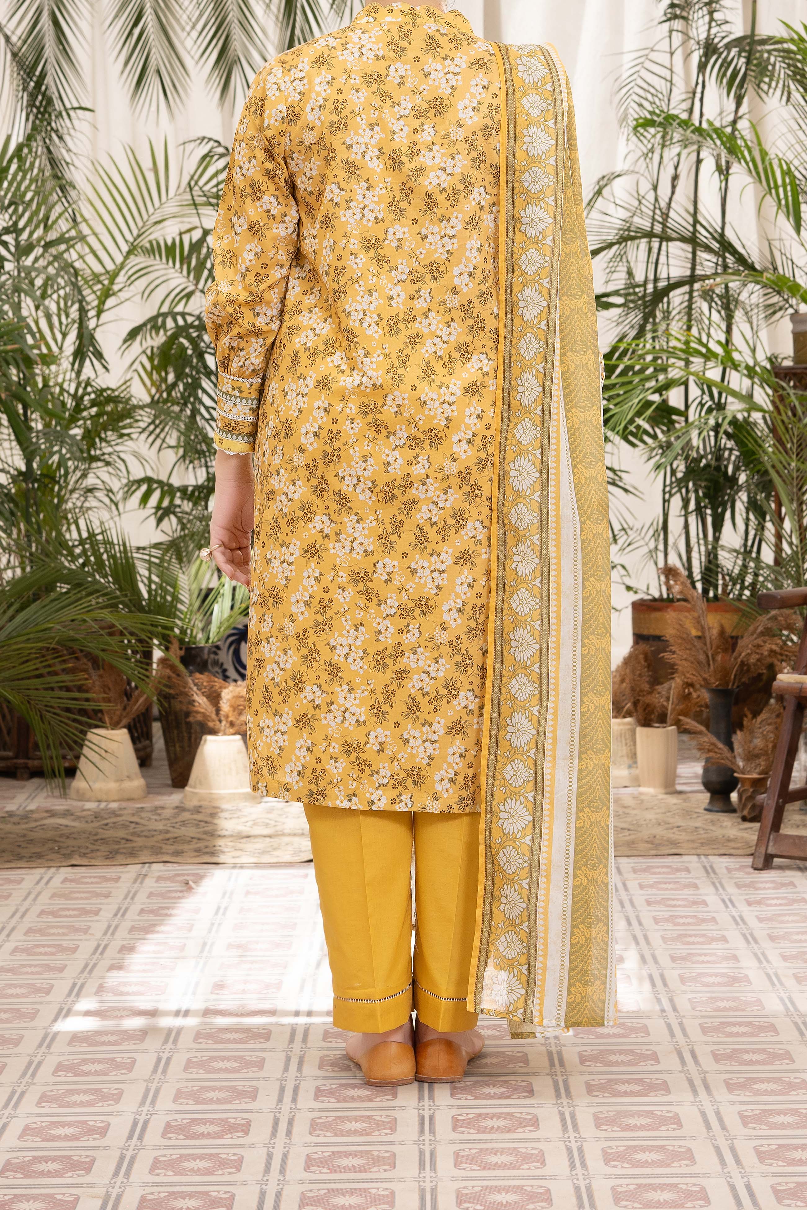 NUSL3310 Printed Lawn Suit - Unstitched 3Pc