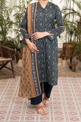 NUSL3309 Printed Lawn Suit - Unstitched 3Pc