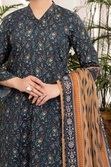 NUSL3309 Printed Lawn Suit - Unstitched 3Pc