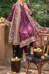 NUW3081 Digital Printed Khaddar Suit - 3 Piece