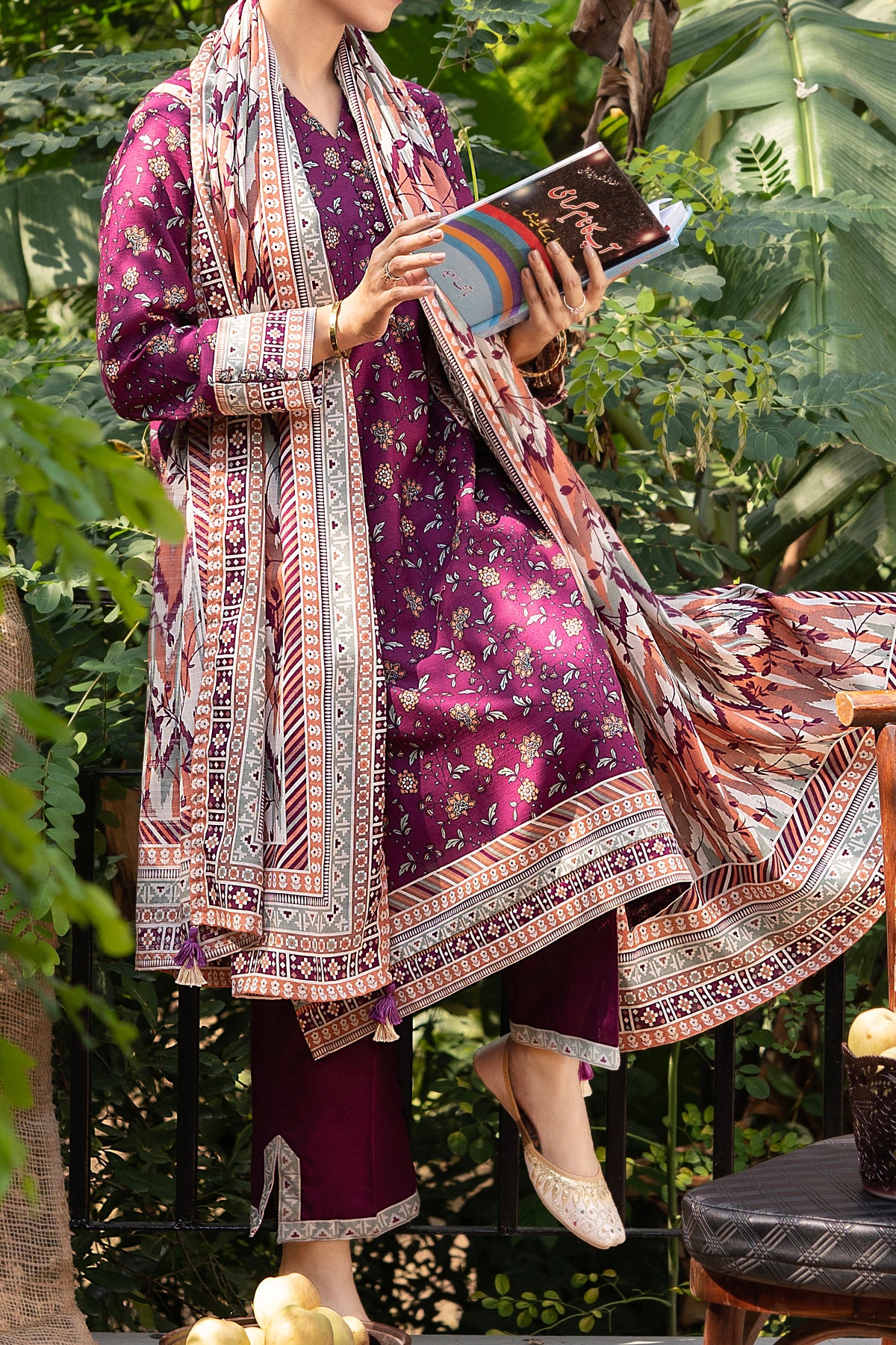 NUW3081 Digital Printed Khaddar Suit - 3 Piece