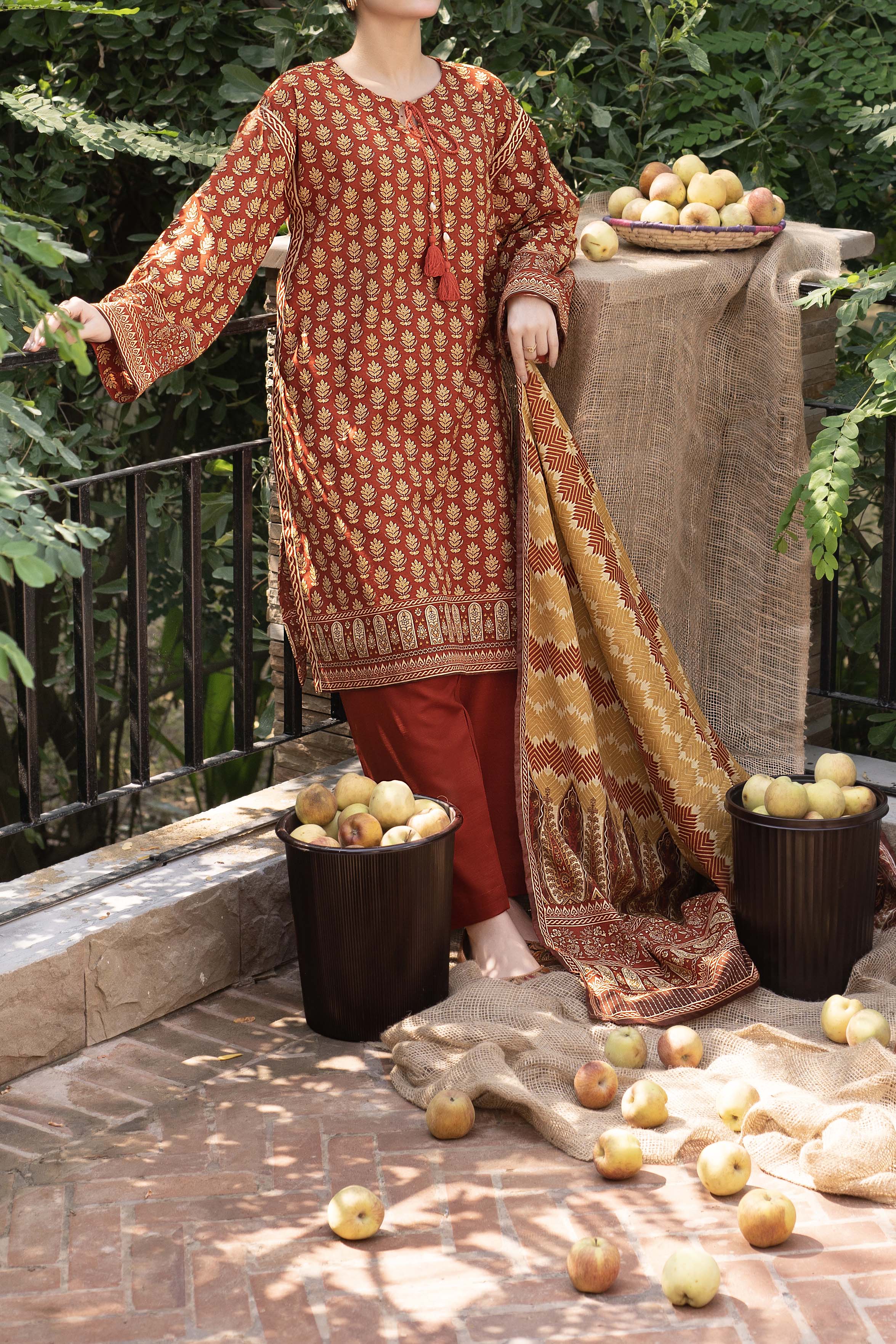 NPWK3044 - Printed Khaddar (Stitched 3Pc)