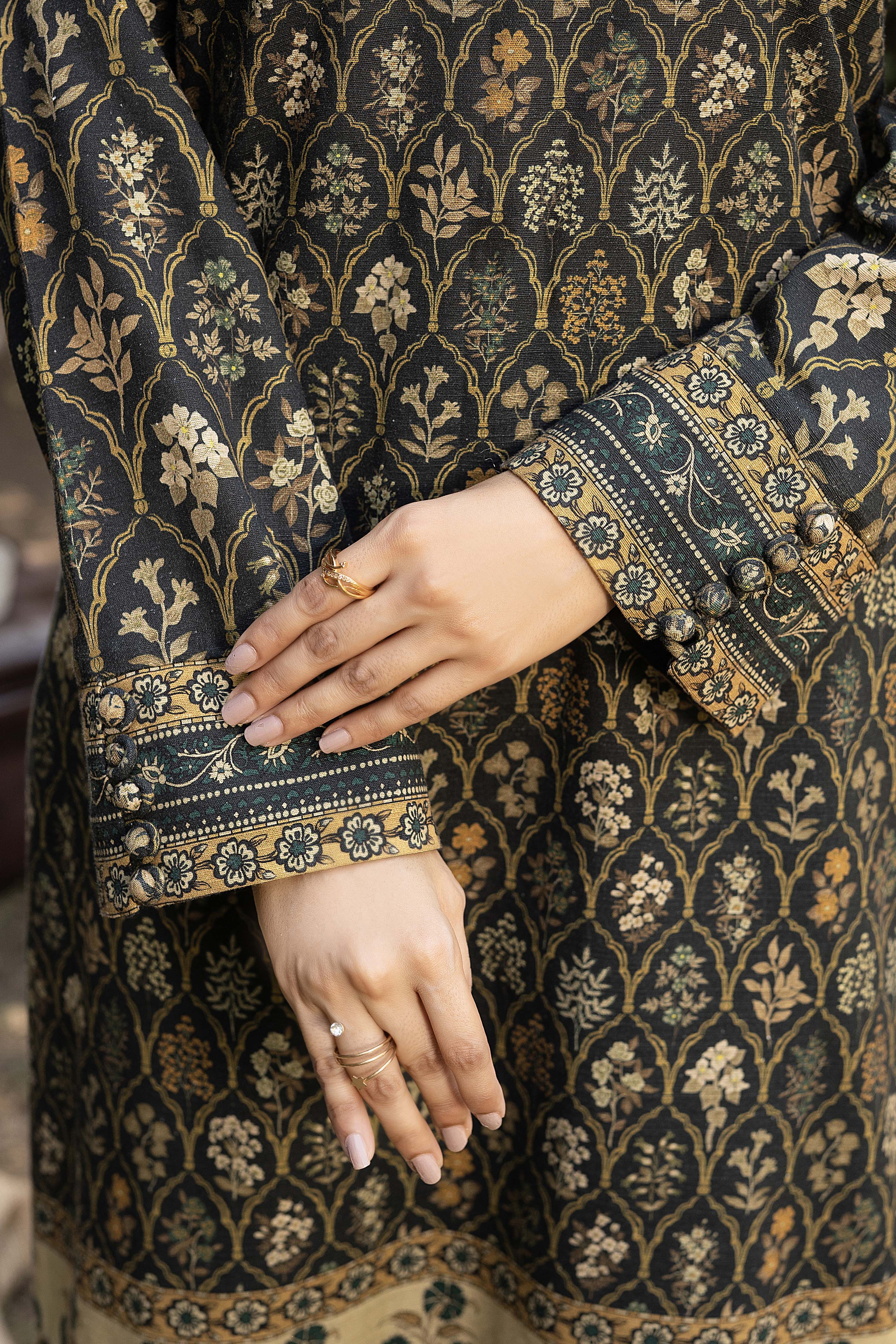 NUW3049 Digital Printed Khaddar Suit - 3 Piece