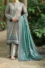 NUW3093 Digital Printed Khaddar Suit - 3 Piece