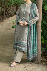 NUW3093 Digital Printed Khaddar Suit - 3 Piece