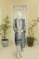 NUS3190 Digital Printed Lawn Suit - 3Pc