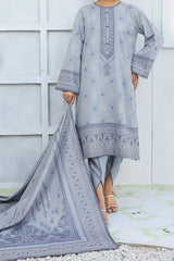 NUWJ3102 Jacquard Khaddar Suit - 3 Piece