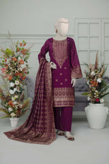 NUS3093 Jacquard Lawn Suit - 3Pc