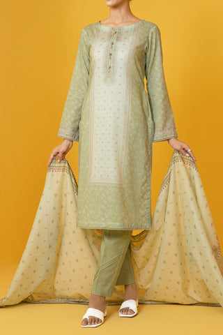 NUS3029 Digital Printed Lawn Suit - 3Pc